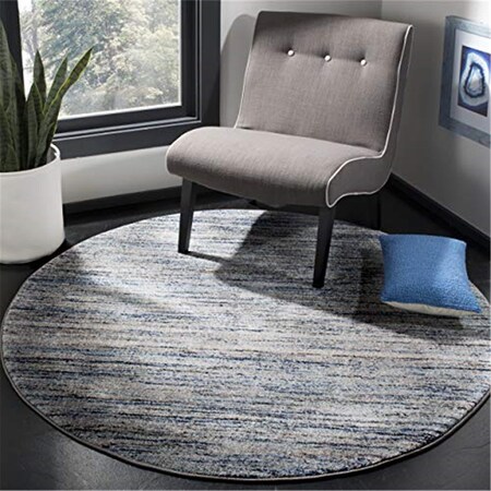 Safavieh 5 ft. 3 in. x 5 ft. 3 in. Galaxy Round Power-Loomed RugBlue & Gray GAL113M-5R